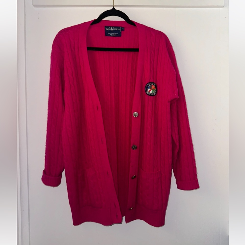 Vintage Lambswool Ralph Lauren Cardigan Sweater